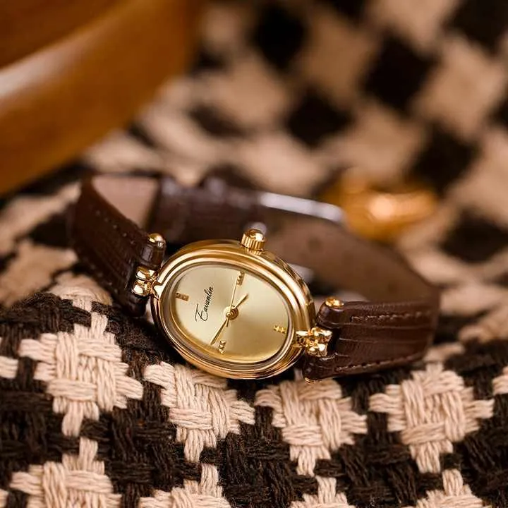 ساعة Aimgal كوارتز فرنسية عتيقة بشعار قابل - Aimgal Customizable Logo French Vintage Quartz