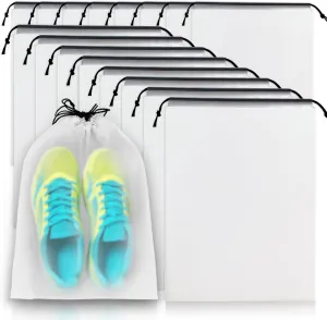 10 pieces Shoe Bag - Dust Bags, Travel Cover Use as Shoes Storage Bag, Travel Packing, Stain Resistant Accessories, Clothing Bag, Comestic Bag, etc. Suitable for Travel and Sports