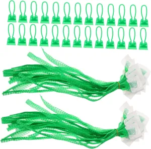 100pcs Reusable Mesh Produce Bags Lightweight Tear Resistant Egg Mesh Pouches for Fruits Vegetables Grocery Storage Breathable Alternative to Single Use Bags