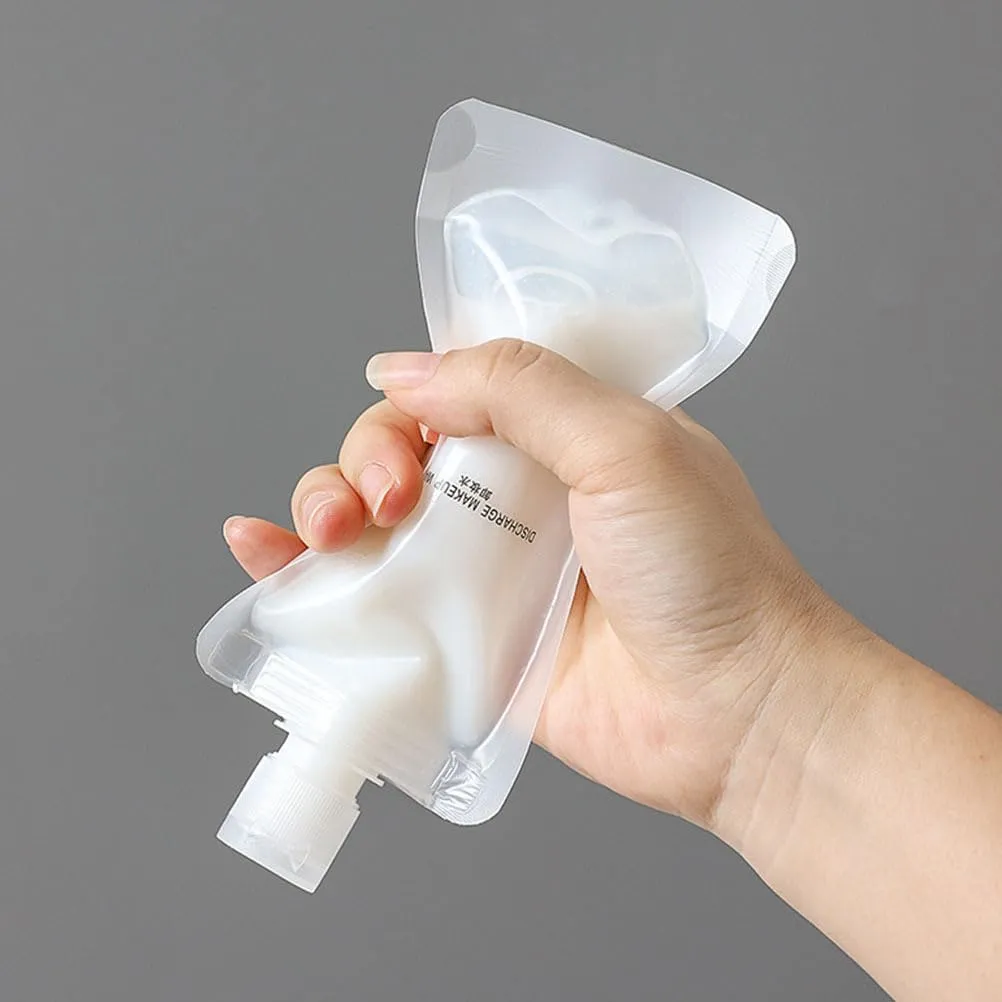 13Pcs Liquid Travel Pouches: Leak Proof Travel Bags for Toiletries - Refillable Liquid Pouches for Shampoo Toiletries Lotion Face Cream