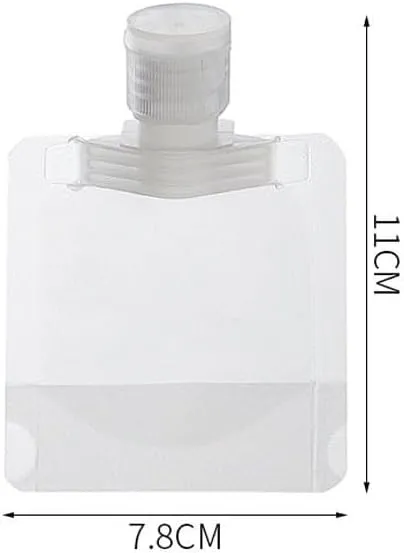 13Pcs Liquid Travel Pouches: Leak Proof Travel Bags for Toiletries - Refillable Liquid Pouches for Shampoo Toiletries Lotion Face Cream