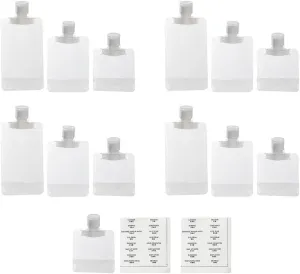 13Pcs Liquid Travel Pouches: Leak Proof Travel Bags for Toiletries - Refillable Liquid Pouches for Shampoo Toiletries Lotion Face Cream