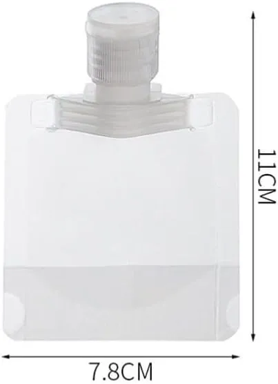 13Pcs Liquid Travel Pouches: Leak Proof Travel Bags for Toiletries - Refillable Liquid Pouches for Shampoo Toiletries Lotion Face Cream