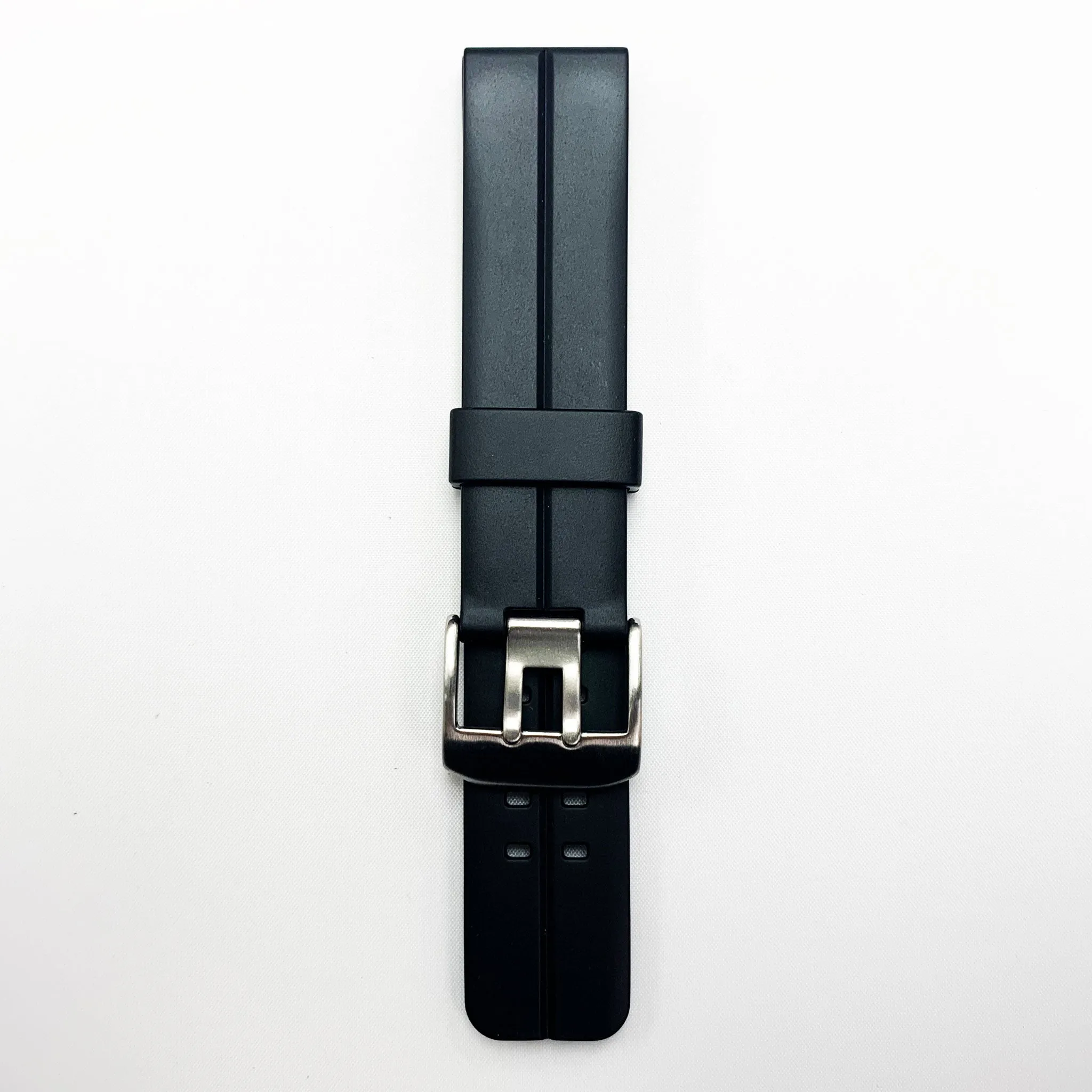 22 MM PVC Special Watch Band Black Color Quick Release Regular Size Watch Strap