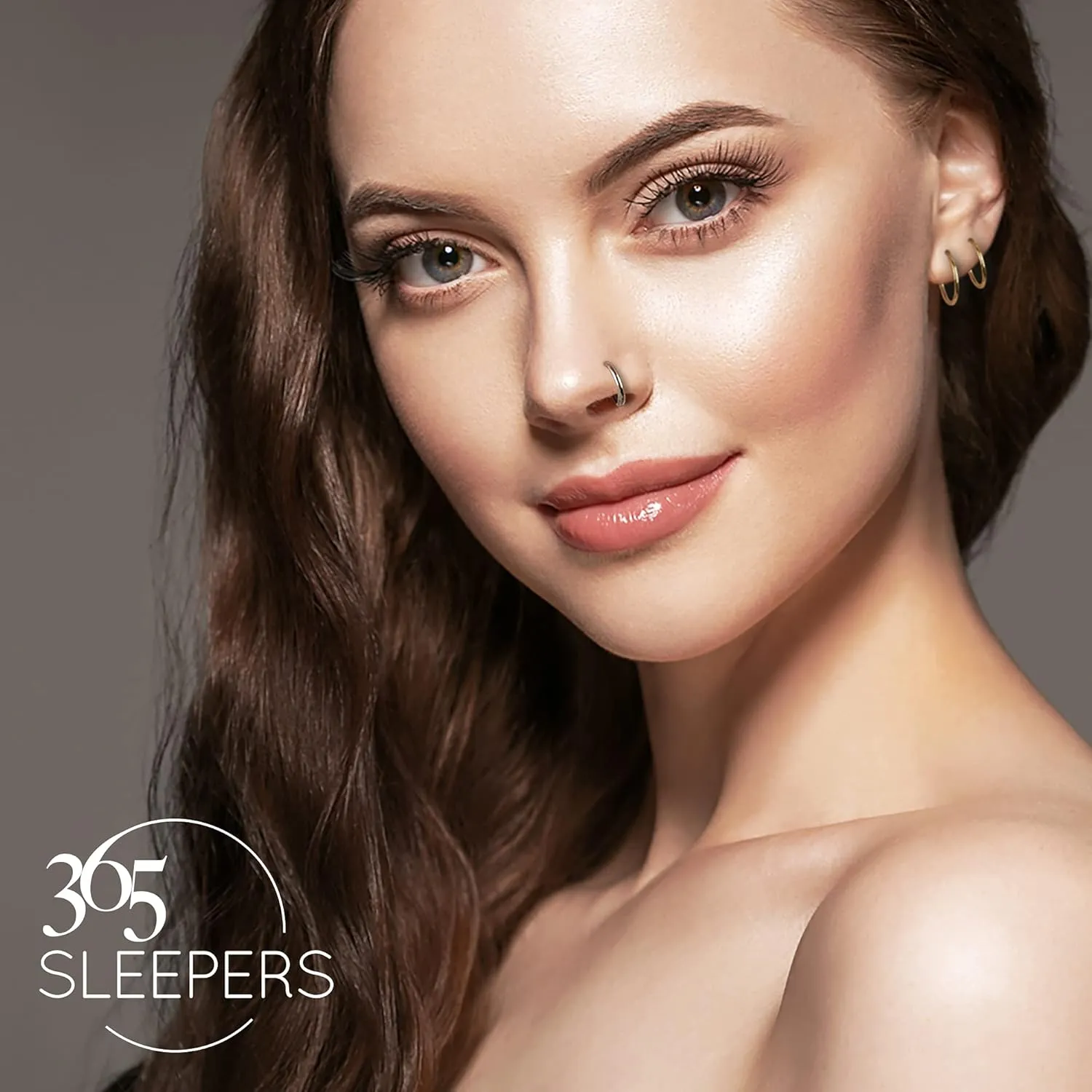 365 SLEEPERS 2PCS Titanium Implant Grade 18G Septum Jewelry Hinged Segment Ring Body Piercing Hoop Lip Rings Helix Cartilage Rook Sleeper Earrings Nickel Free Hypoallergenic 6mm  13mm