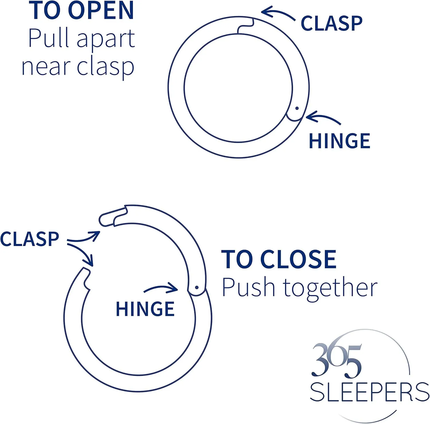 365 SLEEPERS 2PCS Titanium Implant Grade 18G Septum Jewelry Hinged Segment Ring Body Piercing Hoop Lip Rings Helix Cartilage Rook Sleeper Earrings Nickel Free Hypoallergenic 6mm  13mm