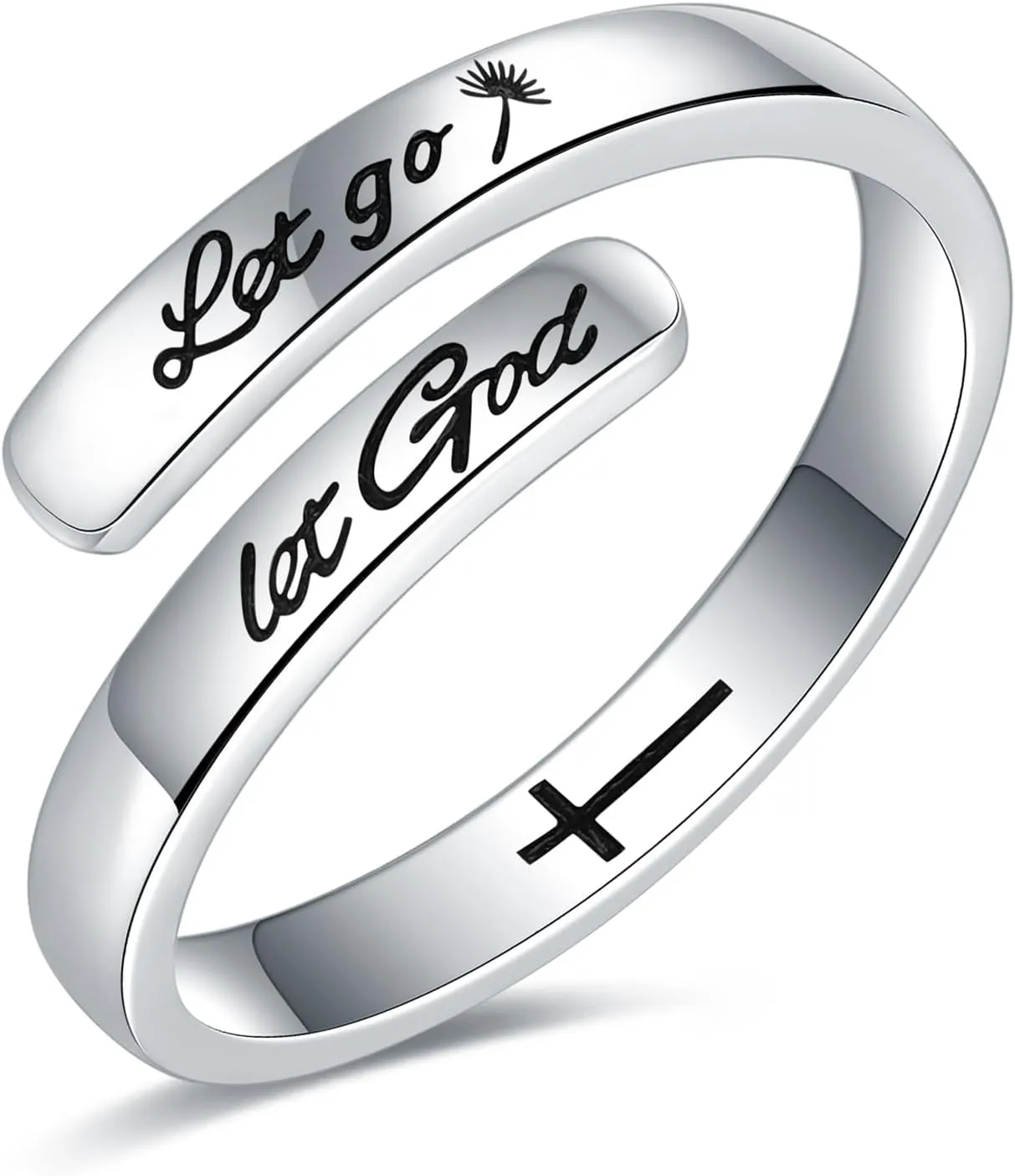 925 Sterling Silver Inspirational Rings for Women Hope Rings Encouragement Jewelry