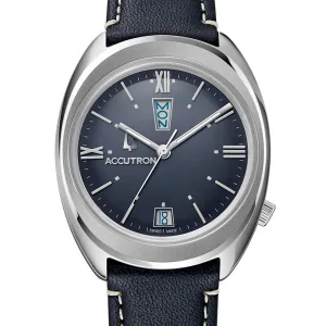 Accutron Legacy Date & Day "Q" Watch Dark Blue 2SW6C001 34.5mm Limited