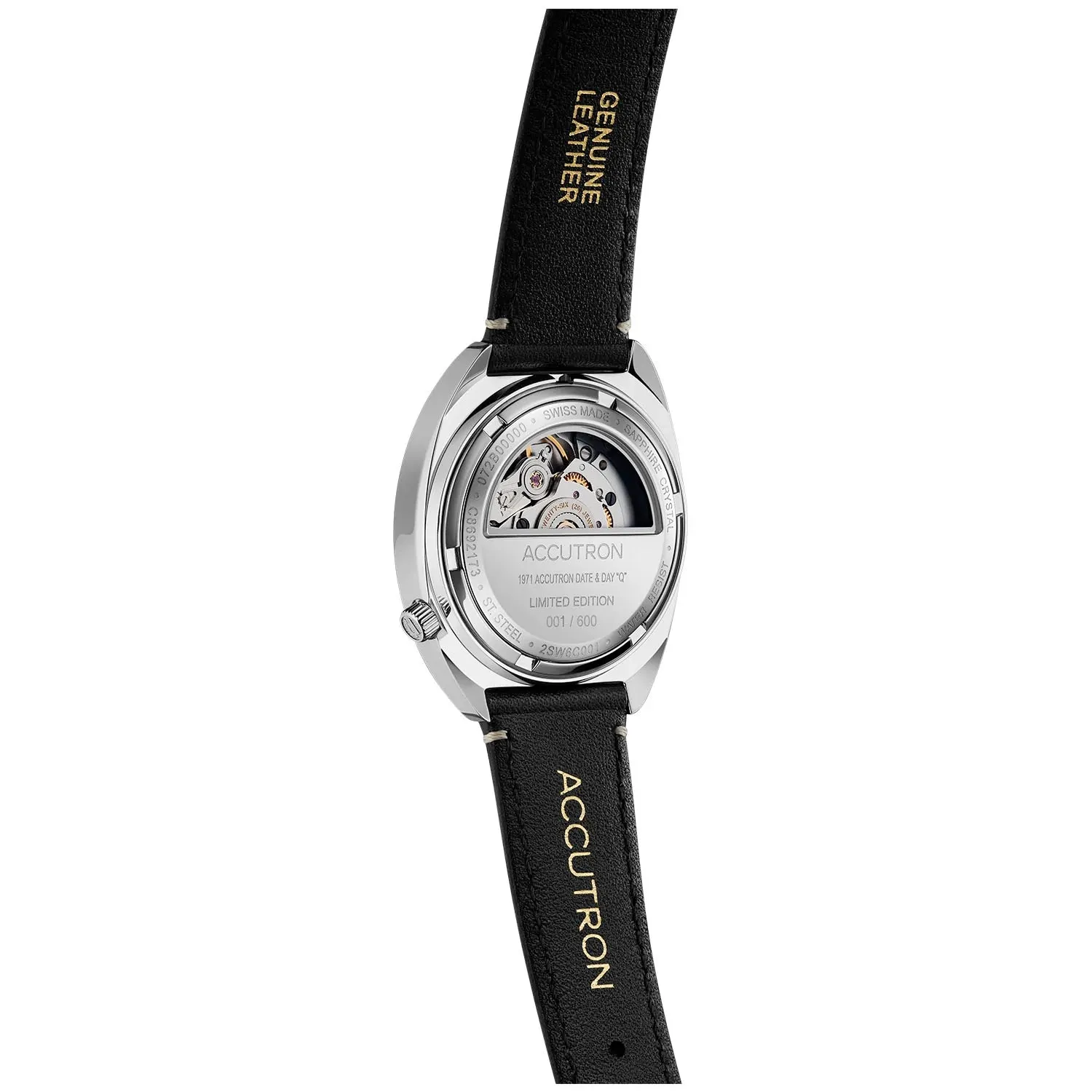 Accutron Legacy Date & Day "Q" Watch Dark Blue 2SW6C001 34.5mm Limited