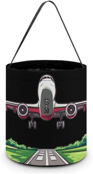 Airplane Aviation Aviator Flight Pilot Halloween Candy Bag Candy Tote Bucket Gift Bags Party Supplies for Women Men