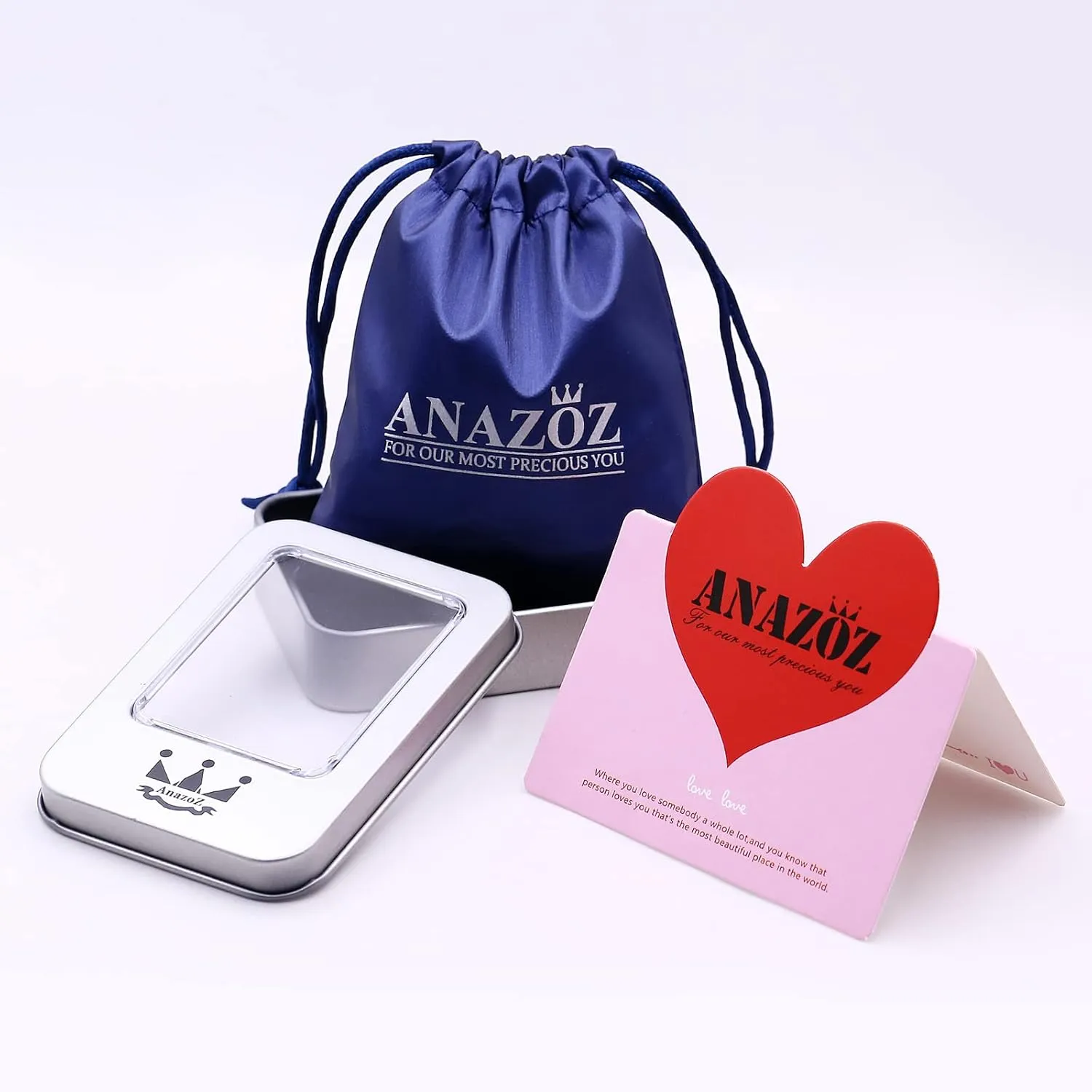 ANAZOZ Wedding Rings for Couples Her and Her, Stainless Steel 4MM Promise Rings for Lesbian Couples Set with 2 Rings