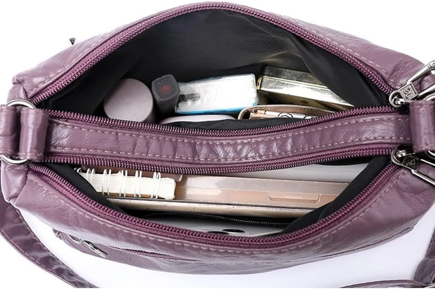 Anti Theft Crossbody Bags for Women Lightweight Quilted Fabric Handbags for Women Womens Vacation Shoulder Bag(One Size)