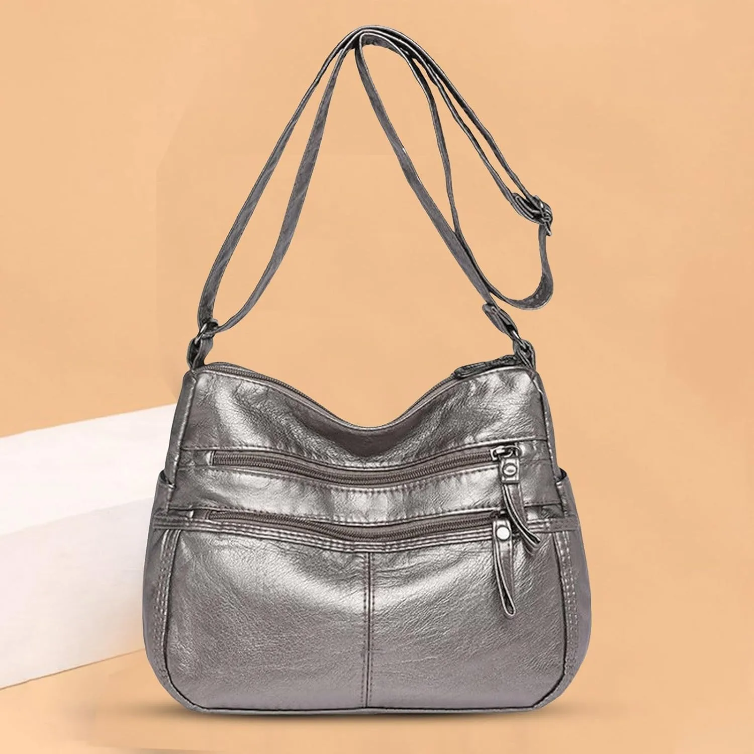 Anti Theft Crossbody Bags for Women Lightweight Quilted Fabric Handbags for Women Womens Vacation Shoulder Bag(One Size)