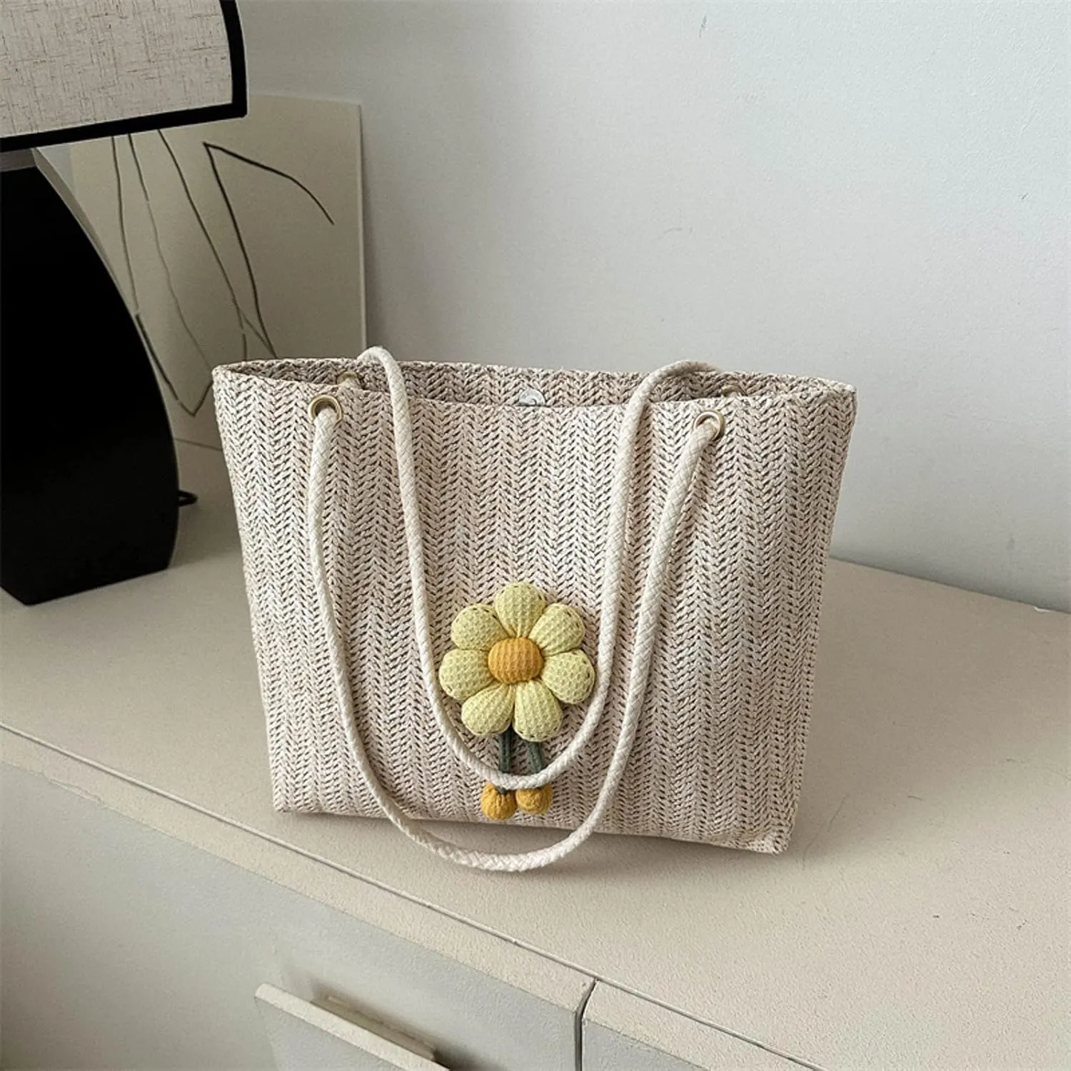 Anti Theft Shoulder Bags for Woman Small Crossbody Bags Classic Double Zip Top Satchel Bag Elegant Sling Bag(White)