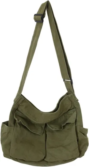 Anti Theft Shoulder Bags for Woman Waterproof Nylon Crossbody Bags for Woman Trendy Clear Bag for Stadium Events(Green)