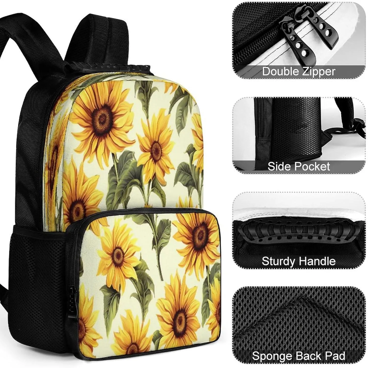 Backpacks Summer Sunflower Travel Bag Business Work Laptop Backpack