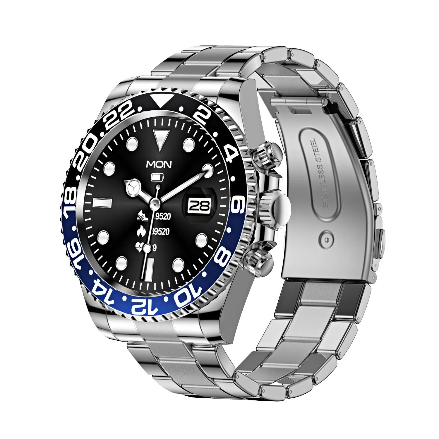 Bearscome Bluetooth Call Heart Rate Blood Pressure Detection Casual Smartwatch FOR 2025