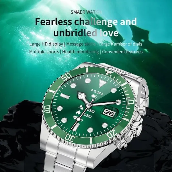 Bearscome Bluetooth Call Heart Rate Blood Pressure Detection Casual Smartwatch FOR 2025