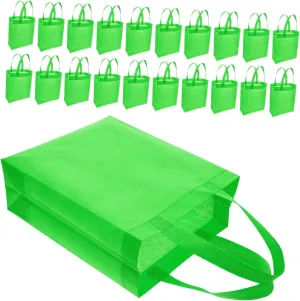 Blank Non Woven Tote Bags with Handles Reusable Grocery Shopping Bags for DIY Events and Treat Holders