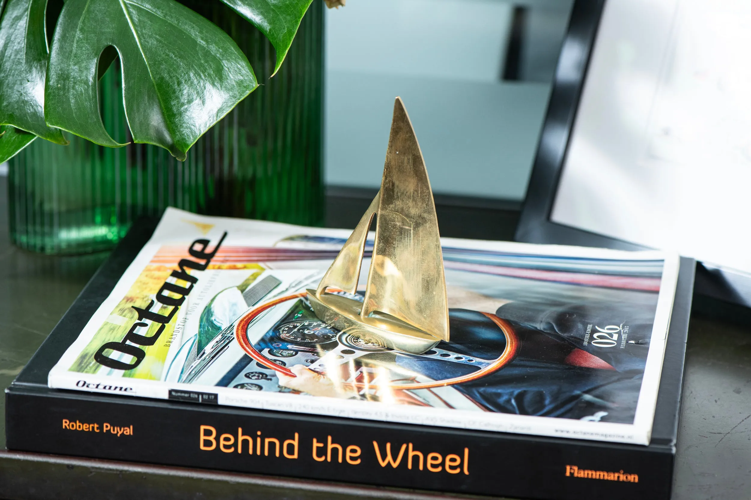 Brass Sailboat Sculpture - Small
