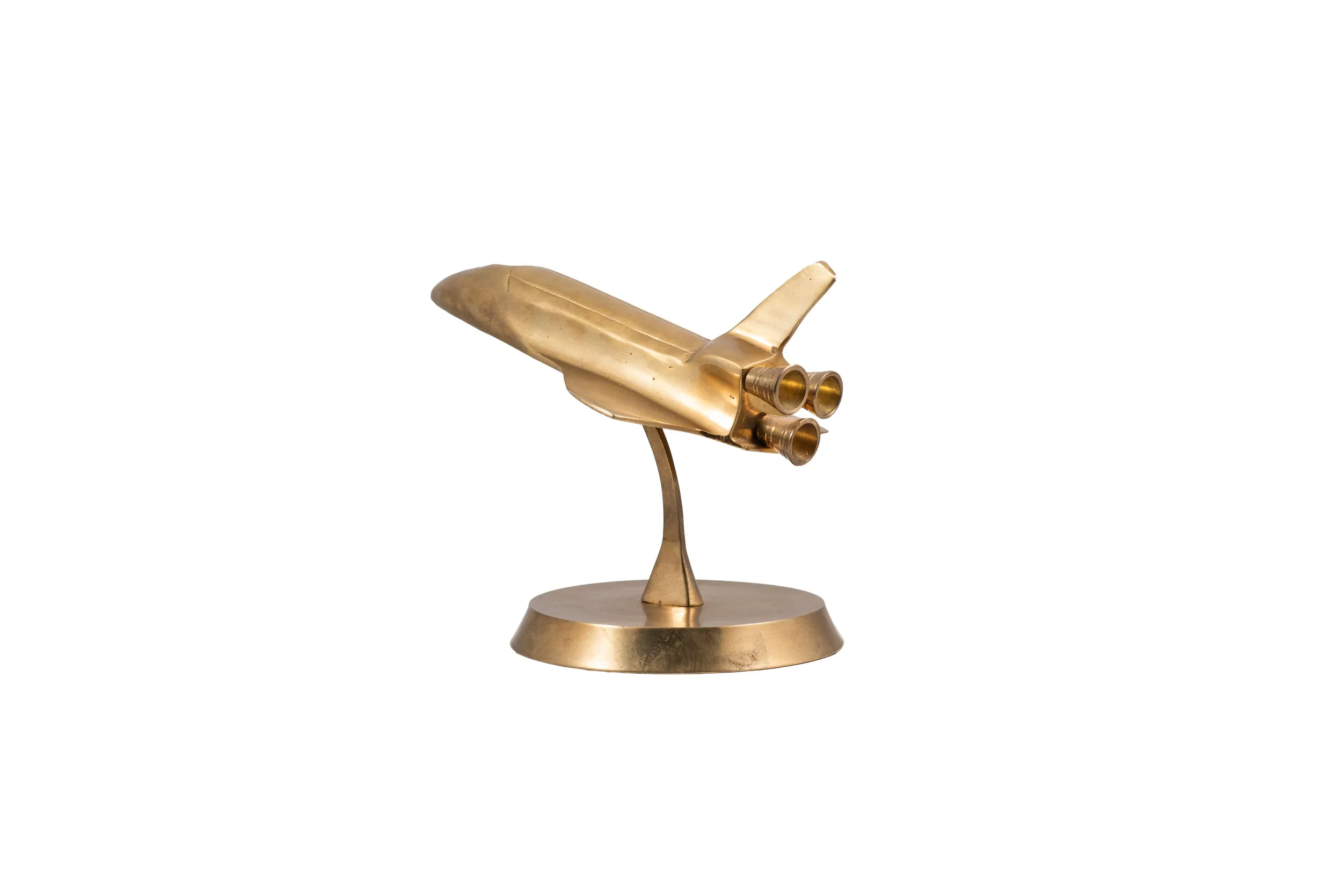 Brass Space Shuttle Sculpture
