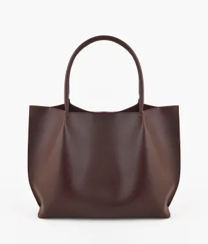 Burgundy tote bag