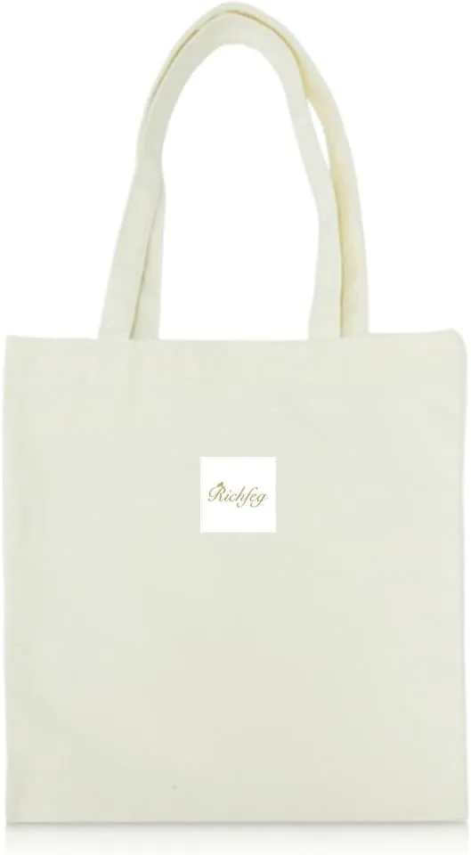 Canvas Tote Bag Lightweight Multi-Purpose Reusable Grocery Bags Travel Totes Shopping Bags
