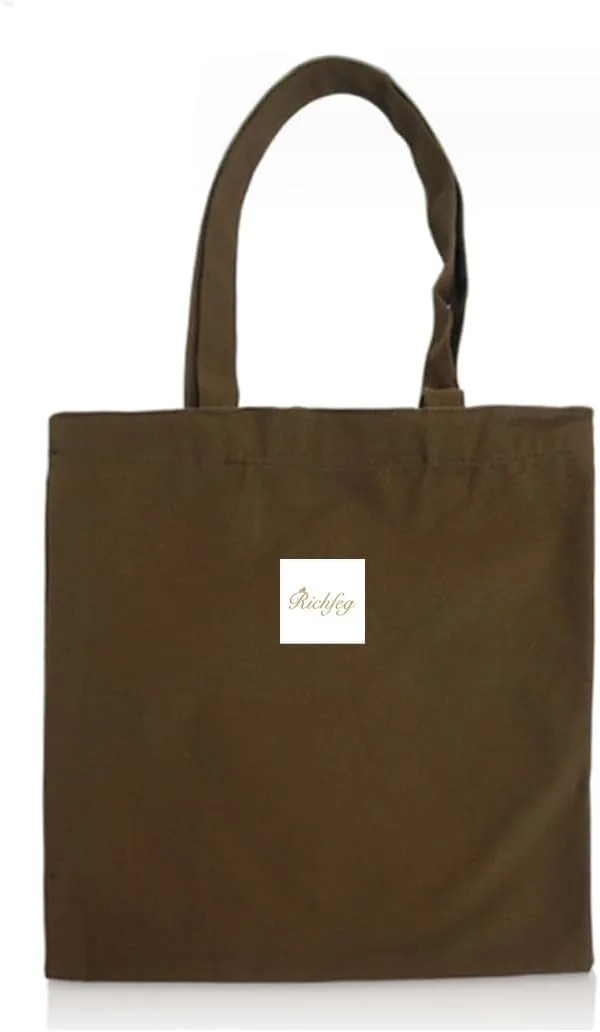Canvas Tote Bag Lightweight Multi-Purpose Reusable Grocery Bags Travel Totes Shopping Bags