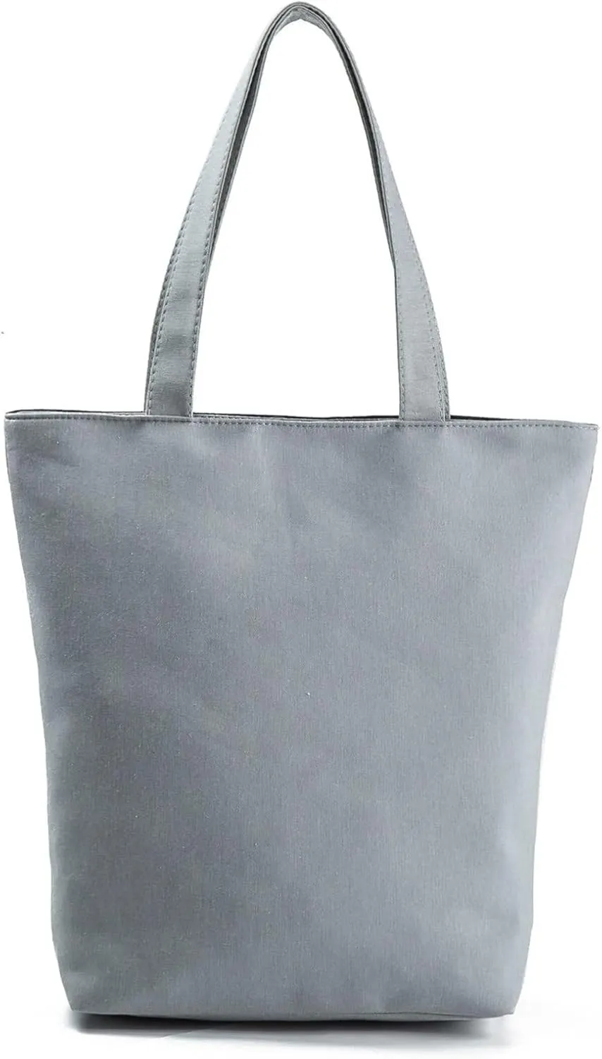 Canvas Tote Bags for Women Designer Satchel Handbags Top-Handle Purses with Strap Versatile Travel Purse(G)