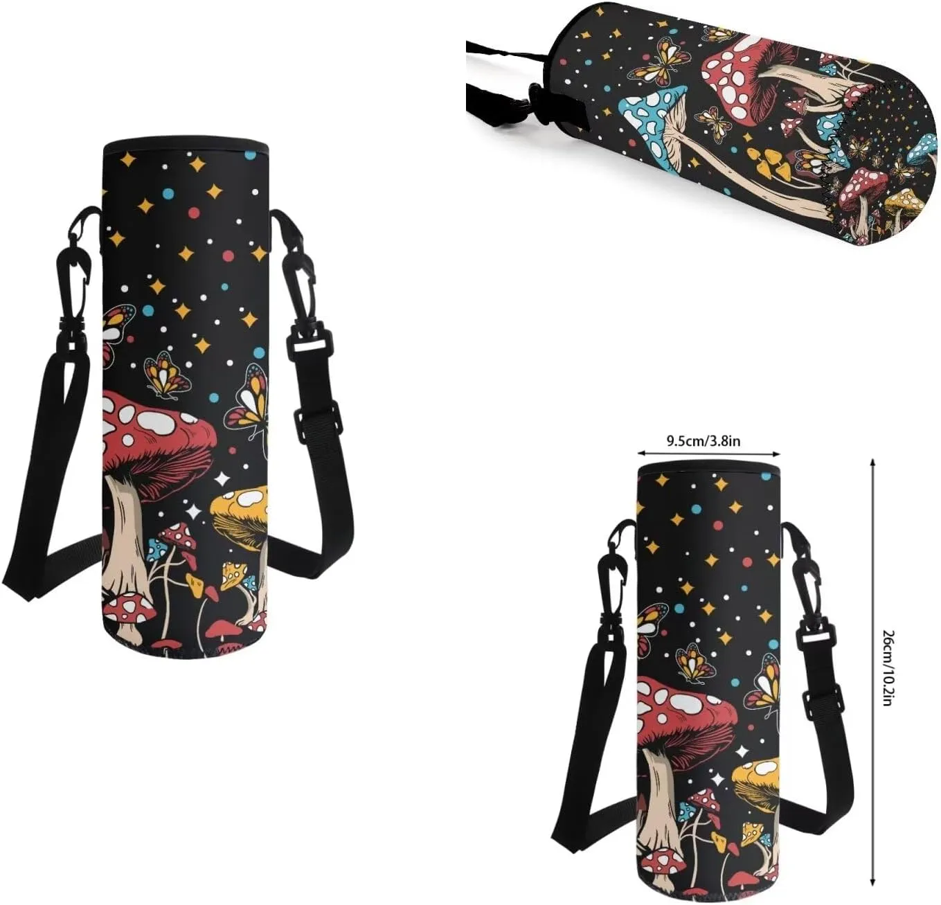 Cartoon Butterfly Kids' Backpacks Girl Mushroom Kids Backpacks for Girls Backpacks for Teen Girls Middle School Pencil Case for Girls Teens Pencil Bag Small for Teens School Bag