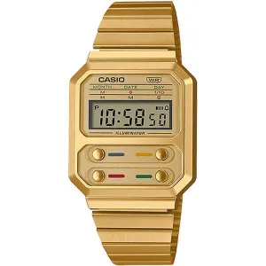 Casio Vintage Collection Digital Watch A100WEG-9AVT Gold