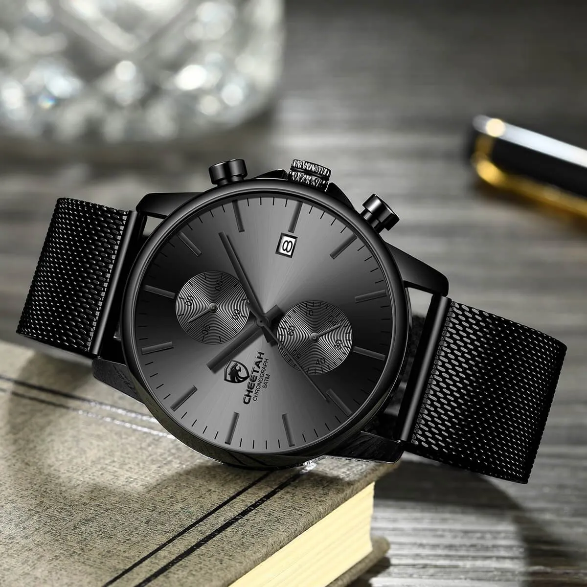 CHEETAH CH1604 ARISTO X3 - Men's All-Black Chronograph Watch