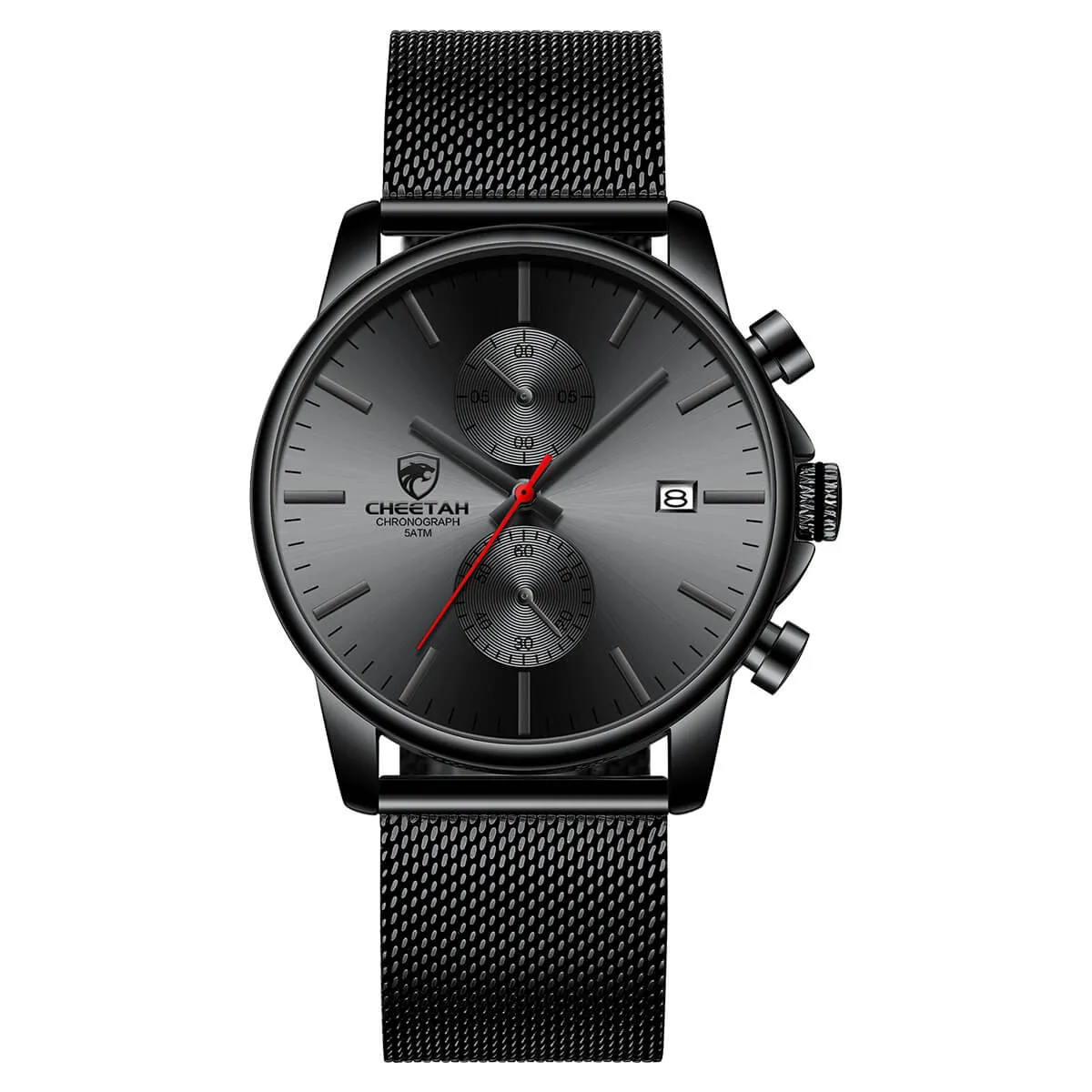 CHEETAH CH1604 ARISTO X3 - Men's All-Black Chronograph Watch