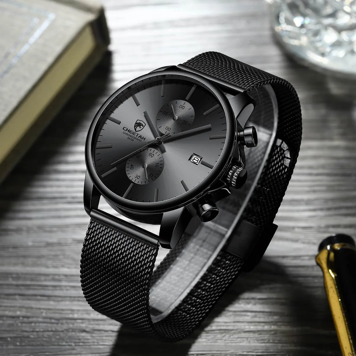 CHEETAH CH1604 ARISTO X3 - Men's All-Black Chronograph Watch