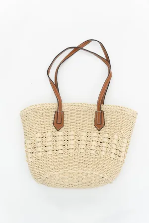 Cheryl  Rattan Handbag, White
