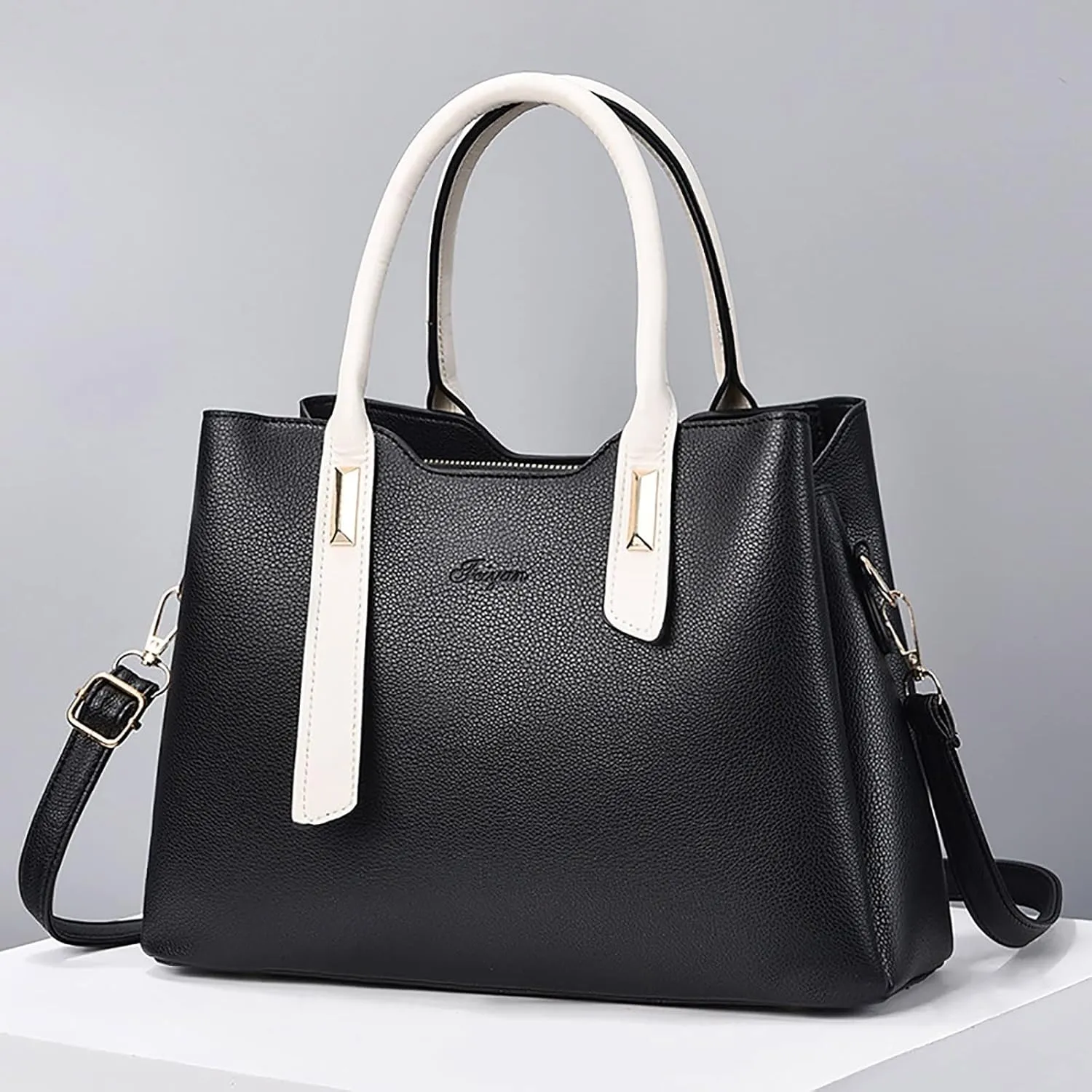 Classic Zipper Shoulder Bags for Women Top Handle Ladies Shoulder Bags Medium Cross Body Bag for Women