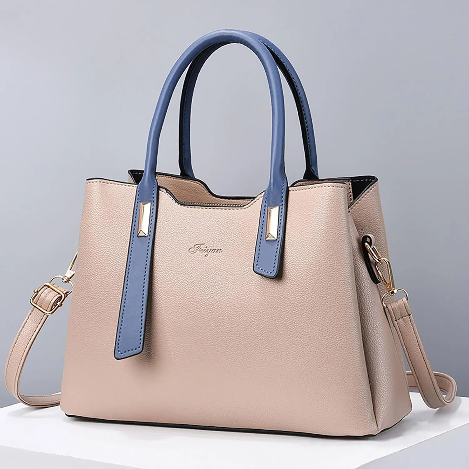 Classic Zipper Shoulder Bags for Women Top Handle Ladies Shoulder Bags Medium Cross Body Bag for Women