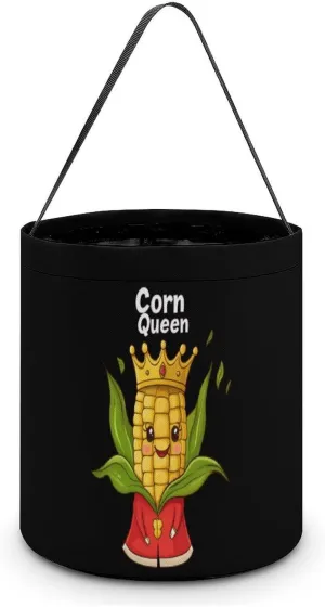 Corn Queen Halloween Candy Bag Candy Tote Bucket Gift Bags Party Supplies for Women Men
