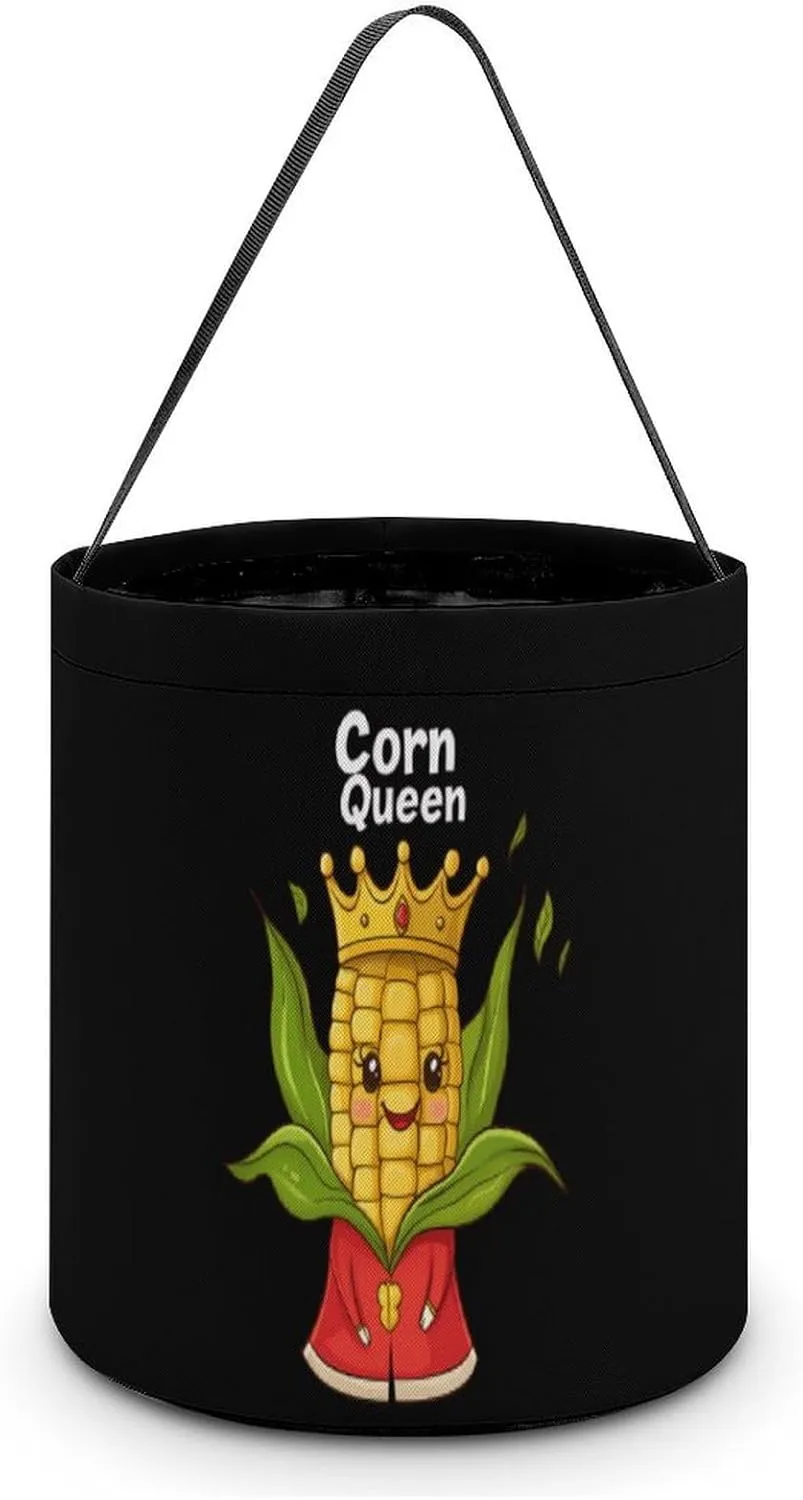 Corn Queen Halloween Candy Bag Candy Tote Bucket Gift Bags Party Supplies for Women Men