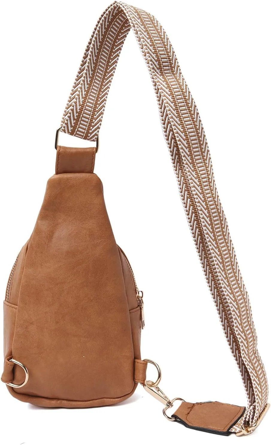 Crossbody Bags for Women Fashion Chest Bag Soft Leather Texture Crossbody Bag Large Capacity Simple Retro