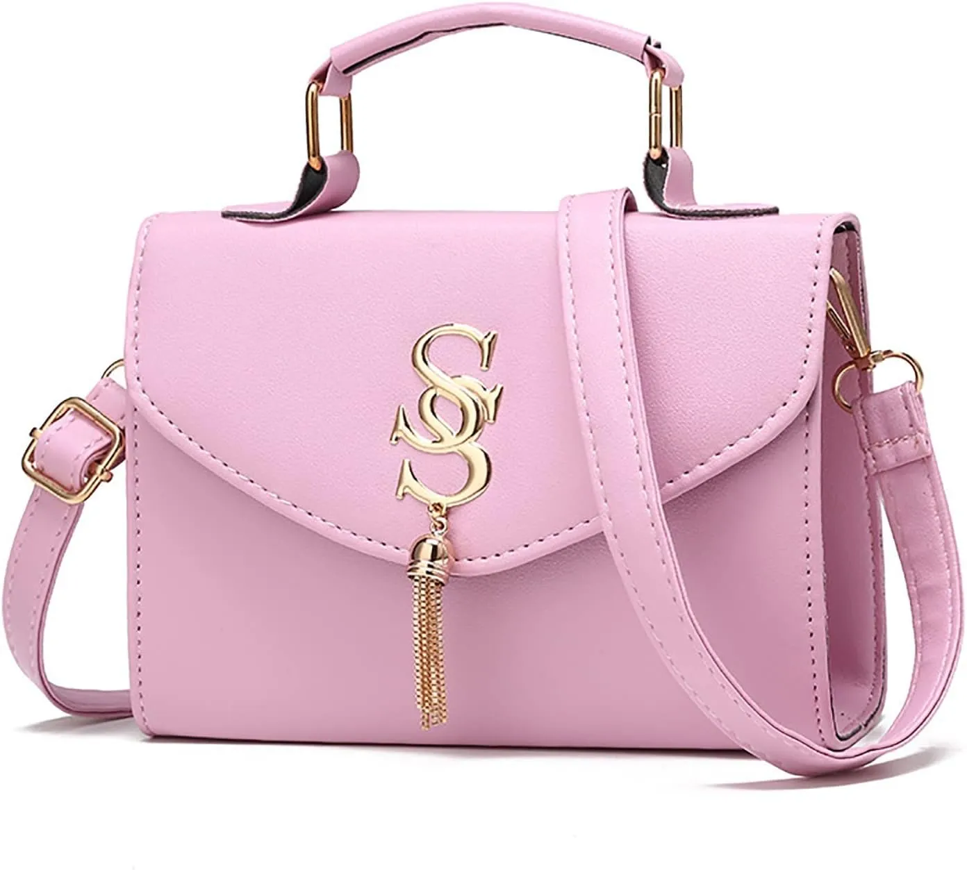 Crossbody Purses For Women Casual Crossbody Bags Adjustable Strap Shoulder Bag With Tassel Purses for Women (One Size)