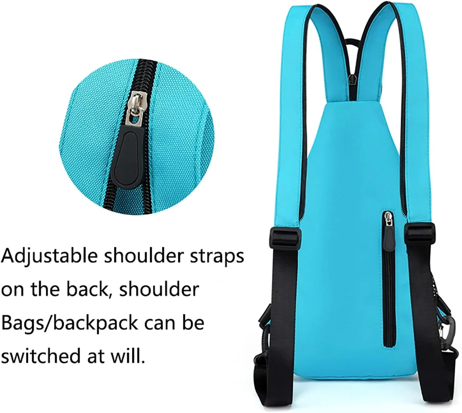 Crossbody Small Sling Backpack for Women Men Anti Theft Crossbody Bags for Women Stylish Versatile Bag(A)