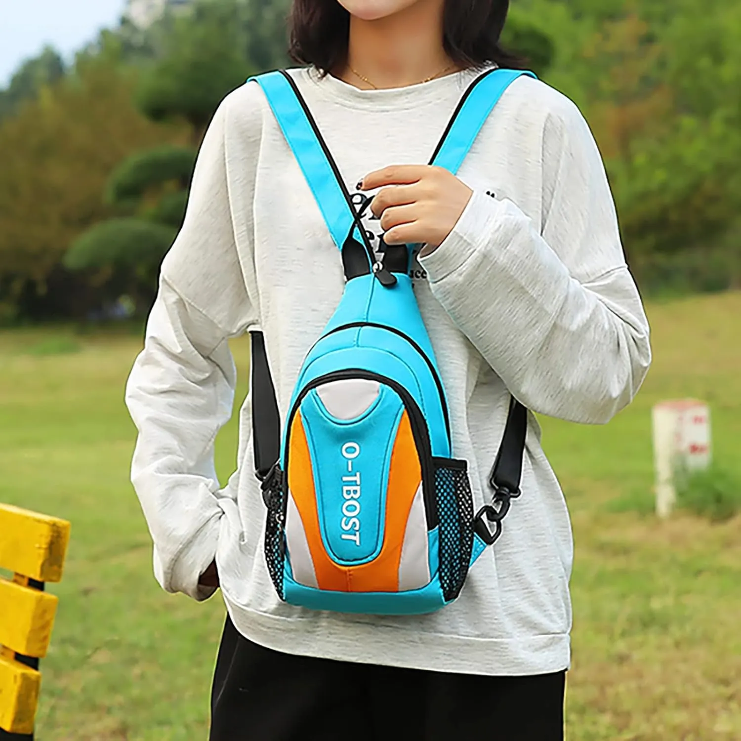 Crossbody Small Sling Backpack for Women Men Anti Theft Crossbody Bags for Women Stylish Versatile Bag(A)