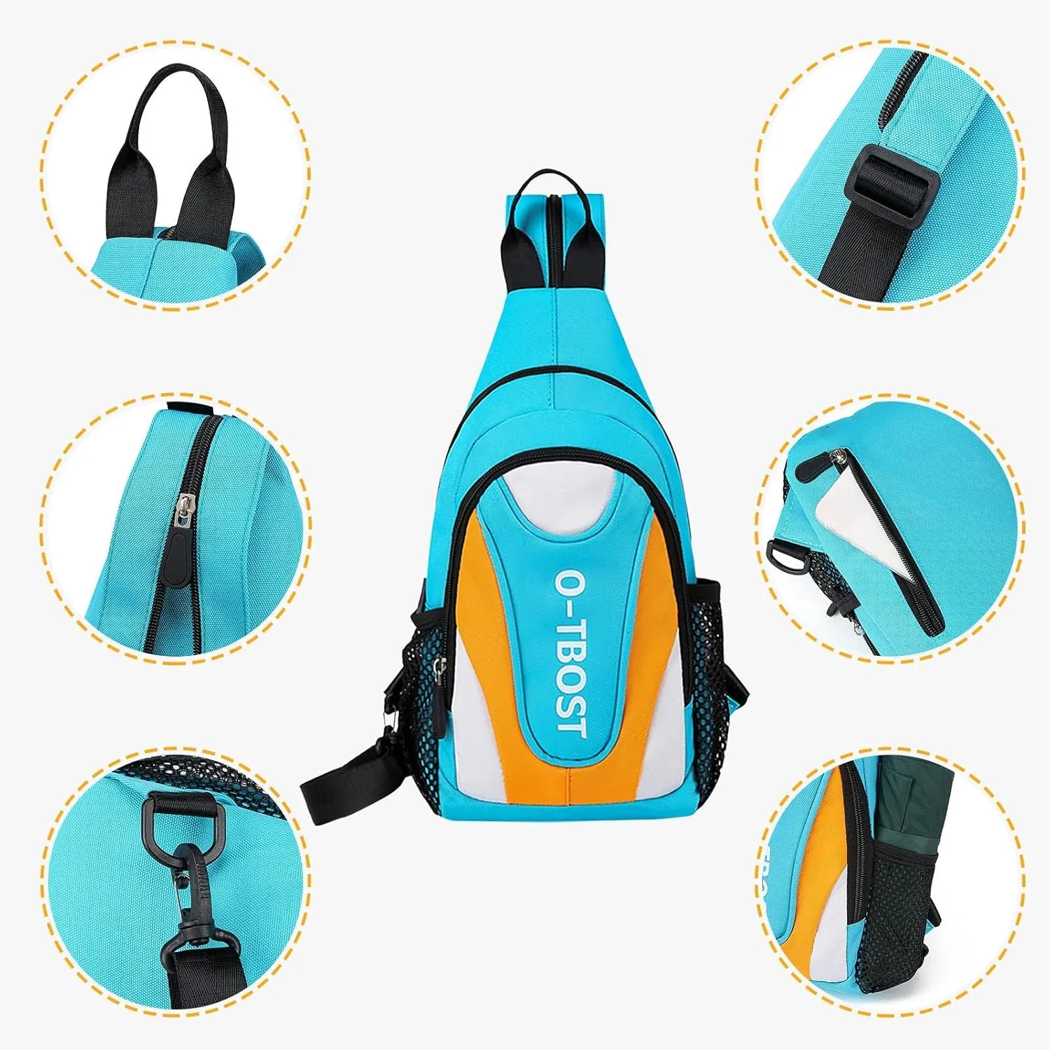 Crossbody Small Sling Backpack for Women Men Anti Theft Crossbody Bags for Women Stylish Versatile Bag(A)