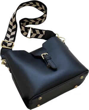 Crossbody Travel Bags for Women Women's Crescent Shoulder Bags with Adjustable Strap Cute Purse for Women Trendy(Black)