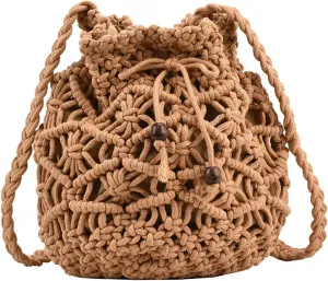 Crossbody Travel Bags for Women Women's Crescent Shoulder Bags with Adjustable Strap Trendy Clutch Saddle Bag(Khaki)