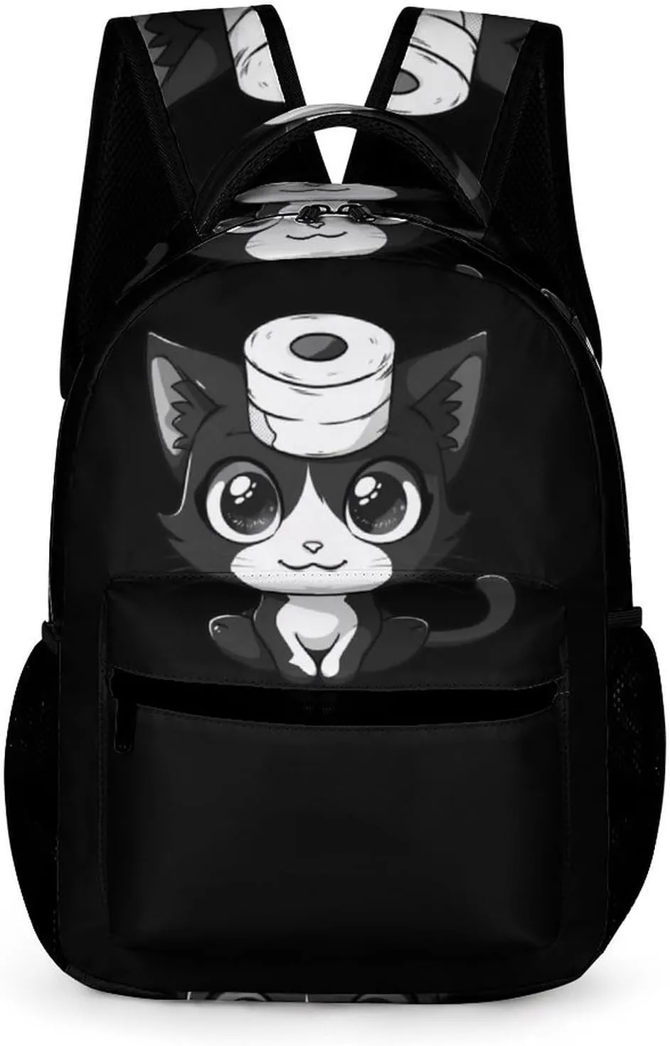 Cute Cat Toilet Paper Laptop Backpack Lightweight Travel Daypack Work Bag for School Office