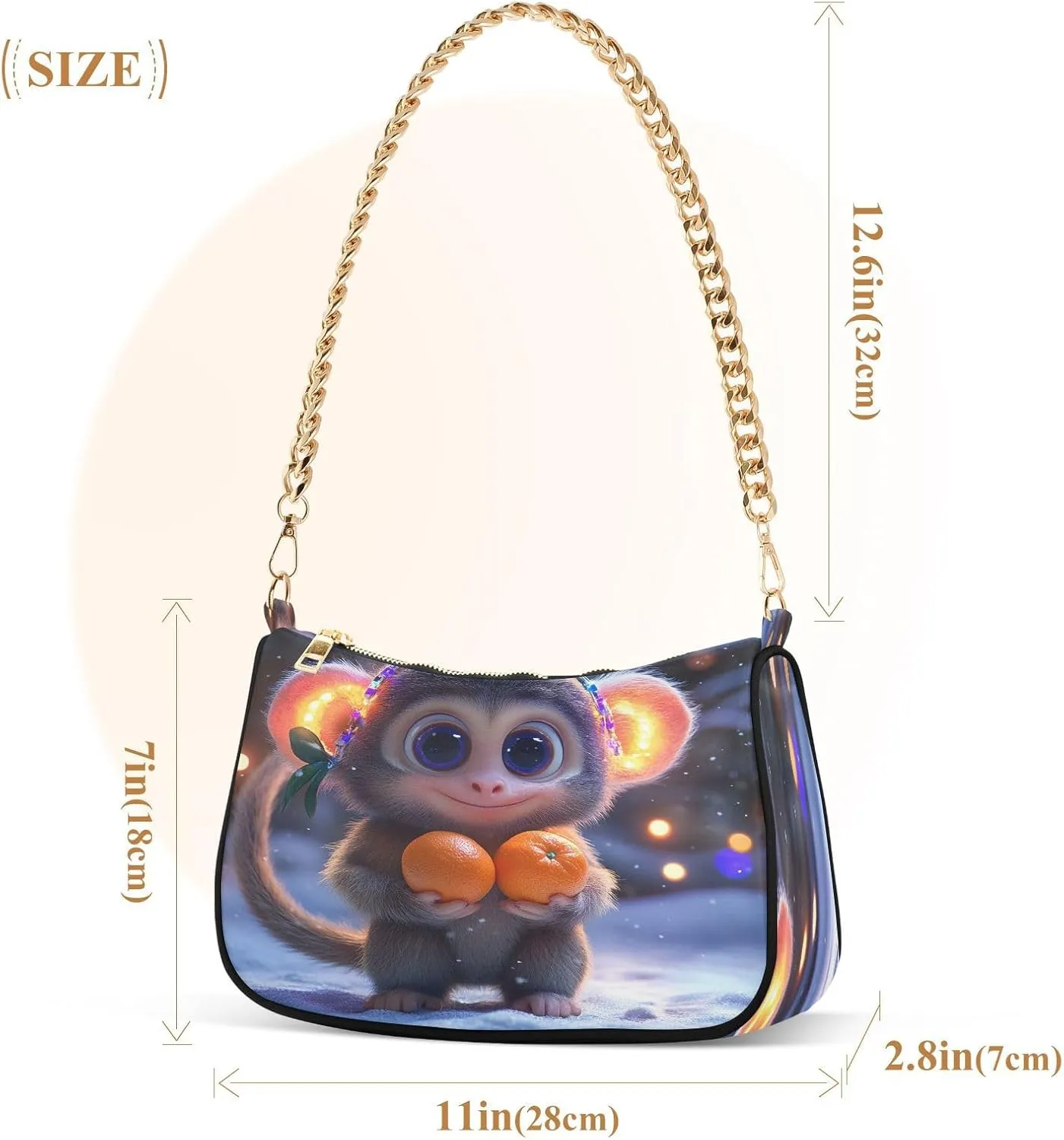 Cute Monkey Womens Purse, Womens Shoulder Bags Crossbody