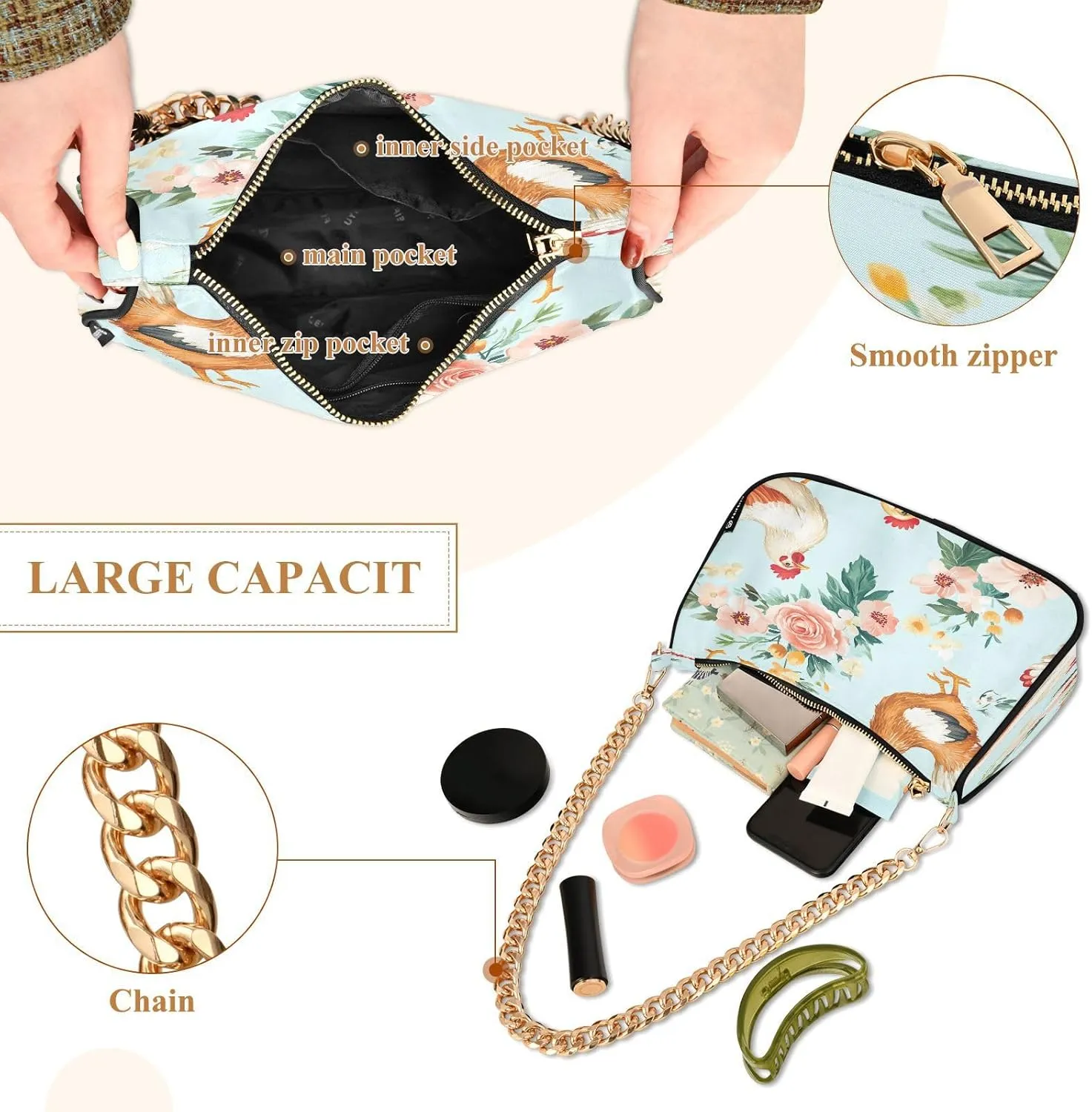 Cute Monkey Womens Purse, Womens Shoulder Bags Crossbody