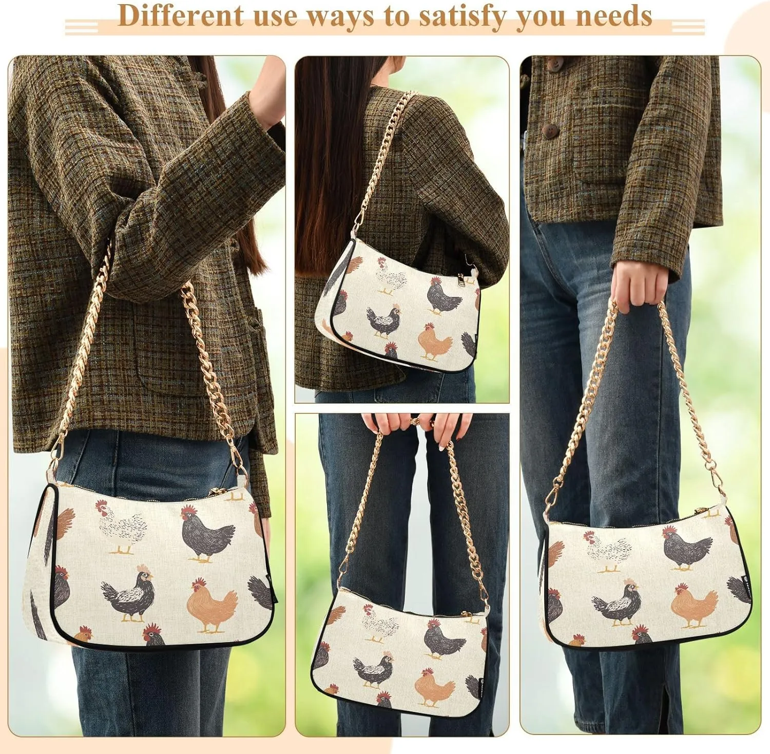 Cute Monkey Womens Purse, Womens Shoulder Bags Crossbody